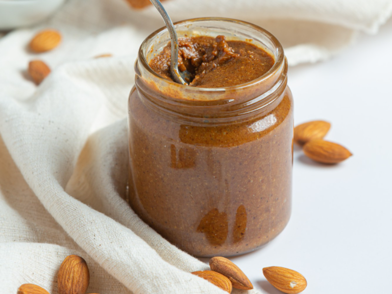 Homemade almond butter is the best option for dogs